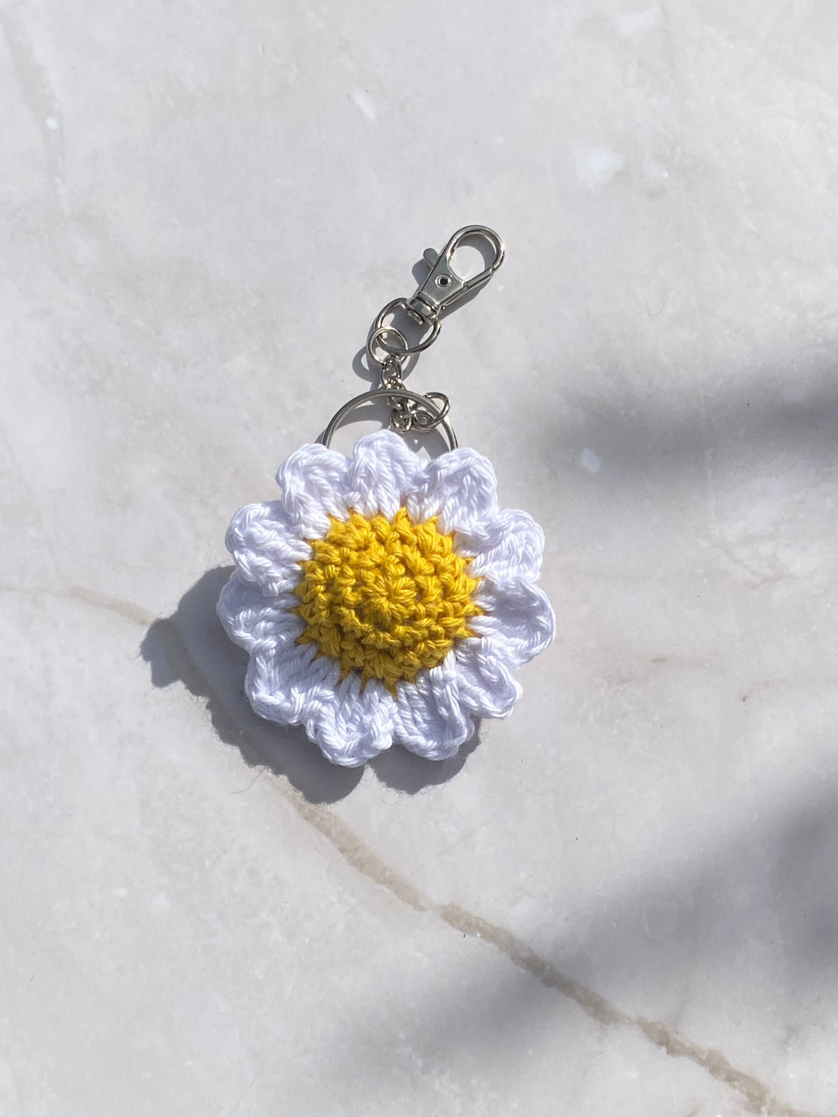 Crochet Flower Keychain - Handmade, Choose your Bloom